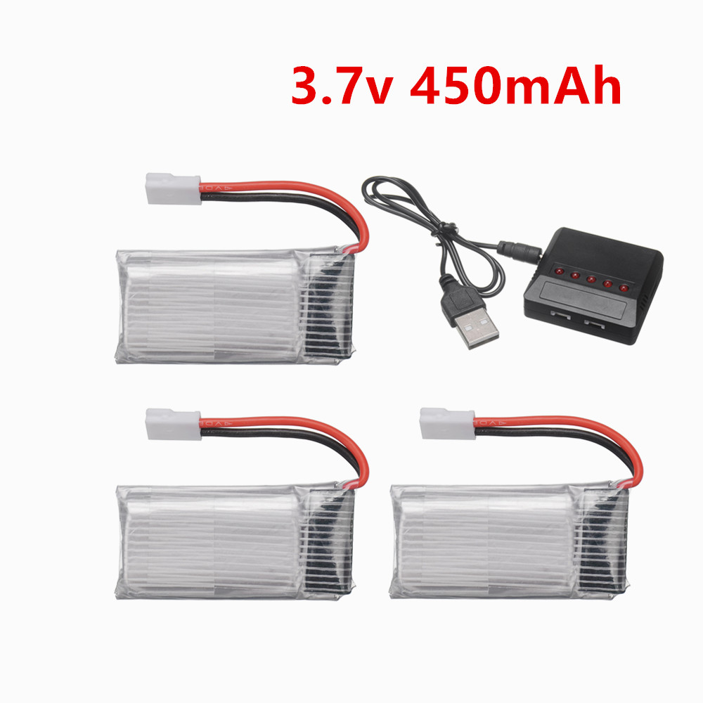 Drone Battery Bag - Batterie LiPo 802035 3.7V 450mAh rechargeable