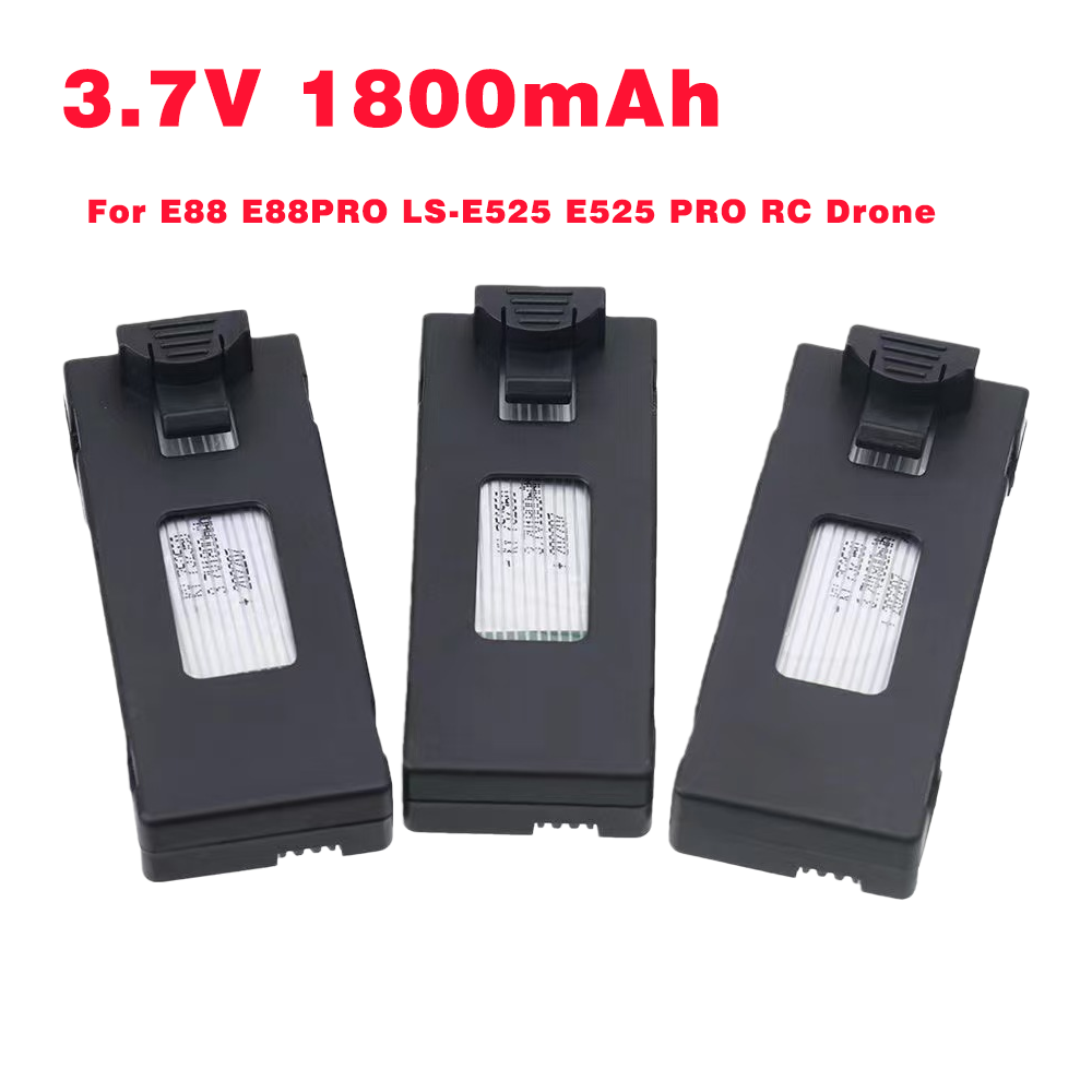Drone Battery Li-Ion - Batterie de drone RC 3.7V 1800Mah,
