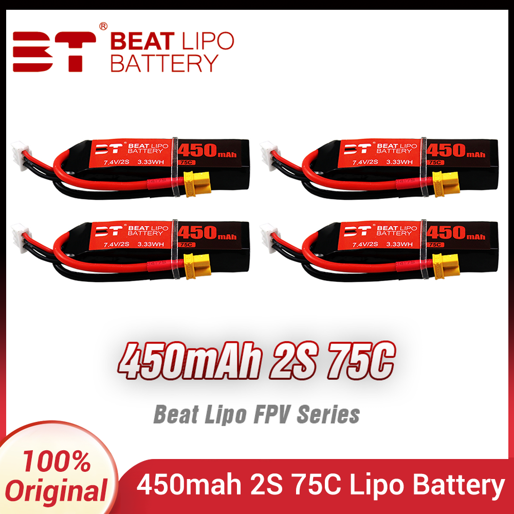 Drone Battery Li-Ion - BEAT 2S 7.4V 450mAh 75C batterie