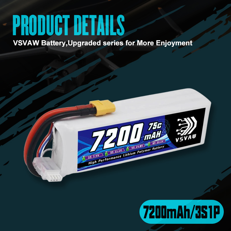 VSVAW 3S Lipo batterie 11.1V 7 - Drone Battery 3S avis et prix