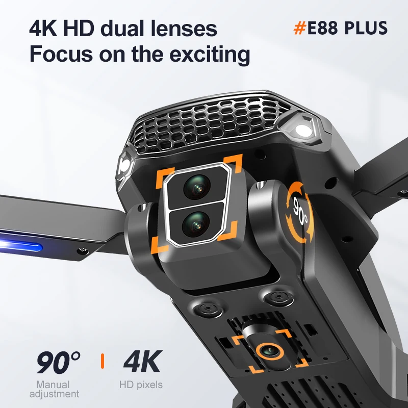 Nouveau drone quadrirotor E88  - Drone Battery Box avis et prix