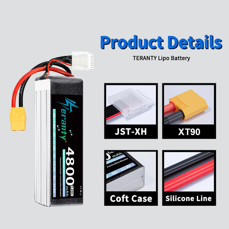 Batterie Lipo TERANTY 6S 4800m - Drone Battery Lipo avis et prix