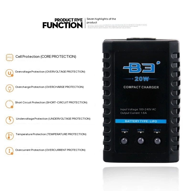 Chargeur équilibré simple B3 2 - Drone Battery 3S avis et prix