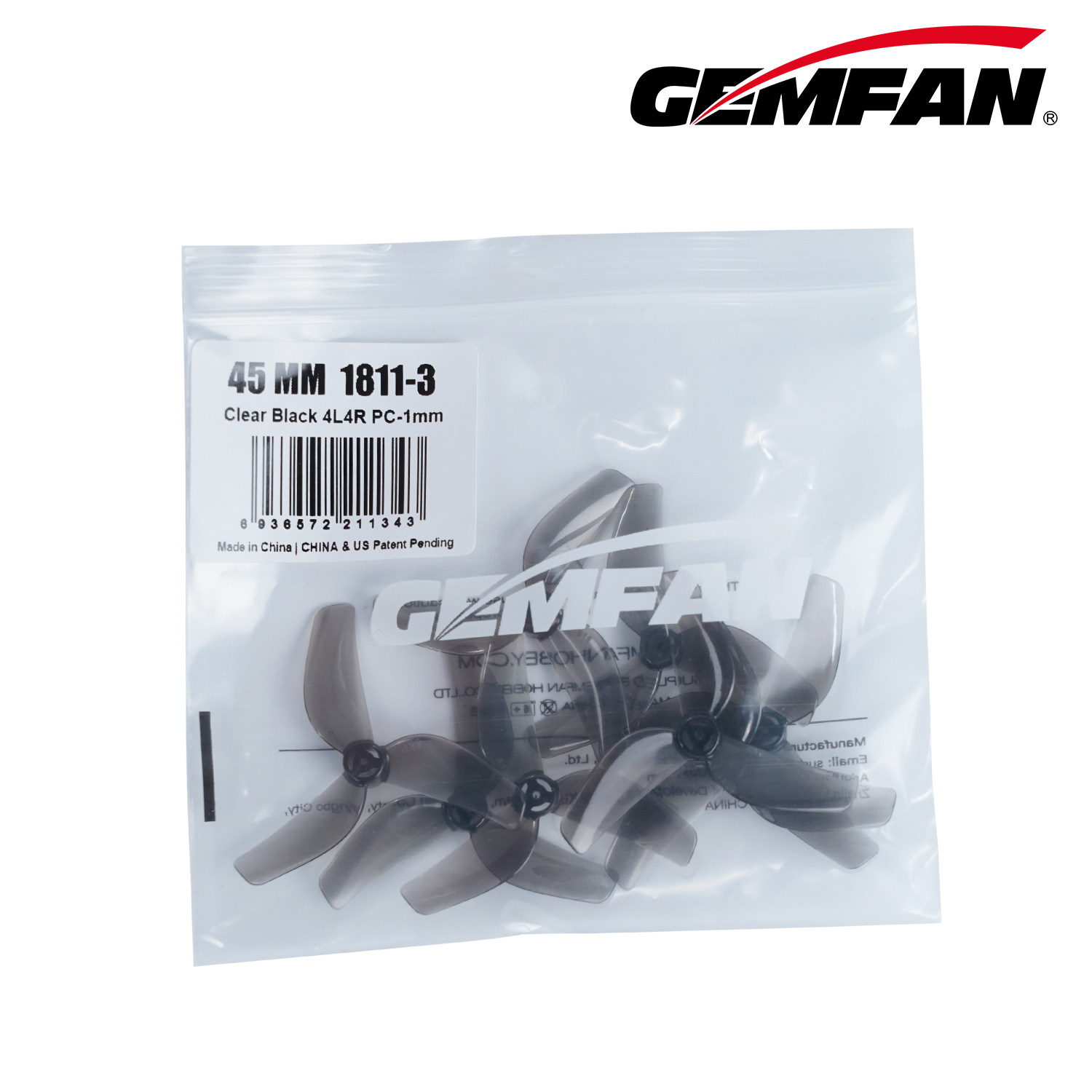 Lot de 4 hélices Gemfan 1811 4 - Drone Battery Bag avis et prix