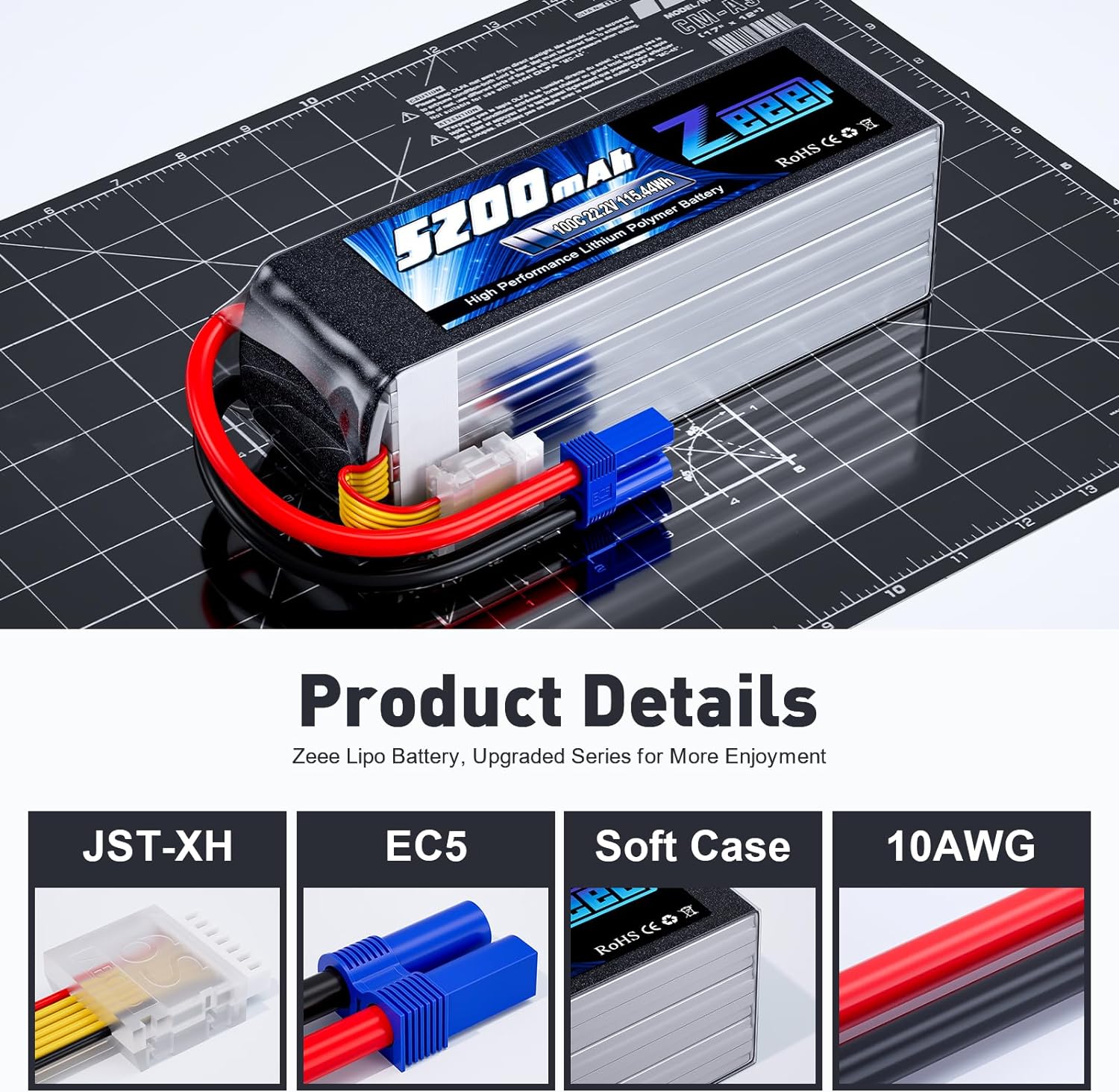 Zeee-Batterie Lipo 6S, 5200mAh - Drone Battery 6S avis et prix