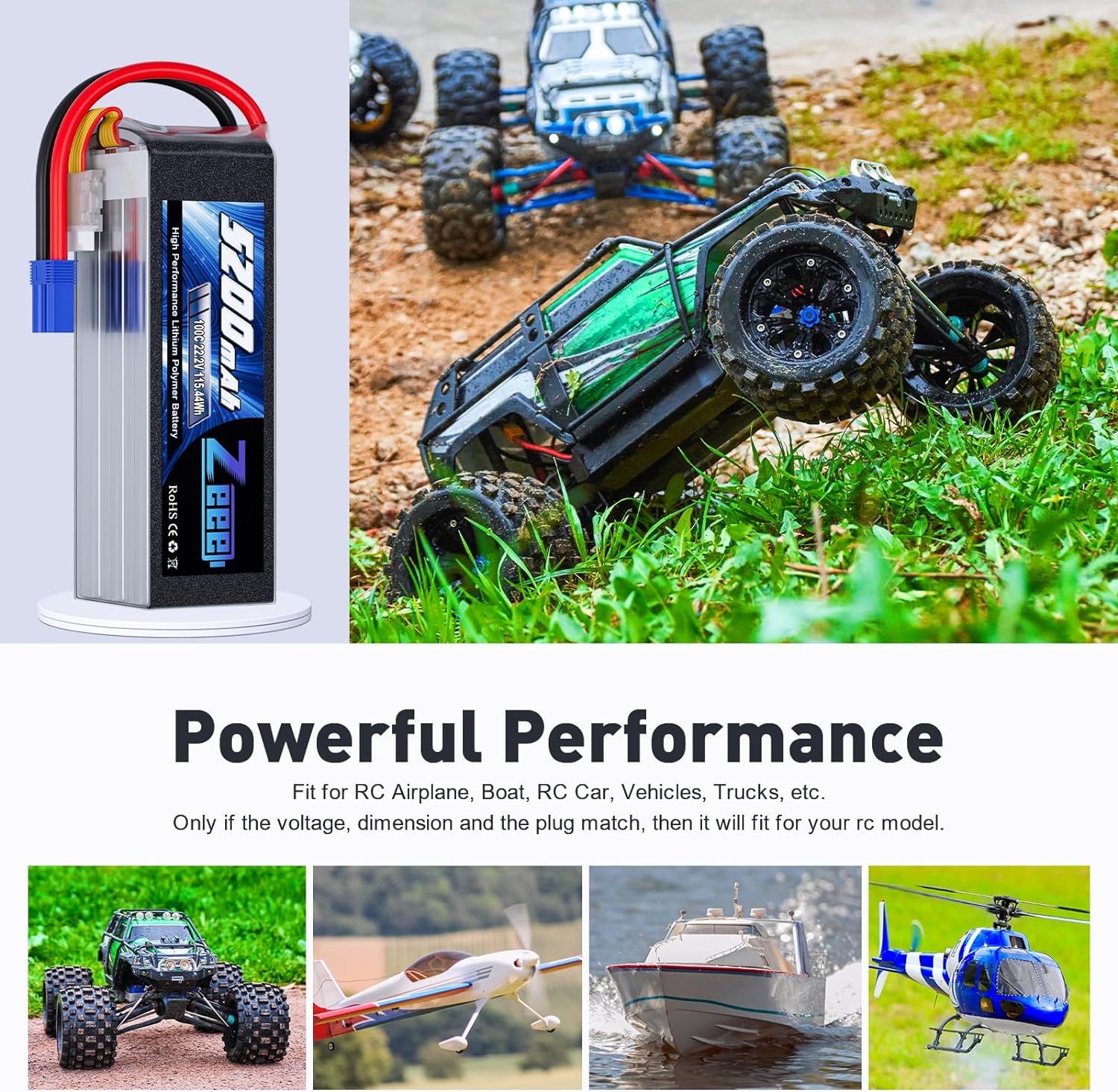 Zeee-Batterie Lipo 6S, 5200mAh - Drone Battery 6S avis et prix